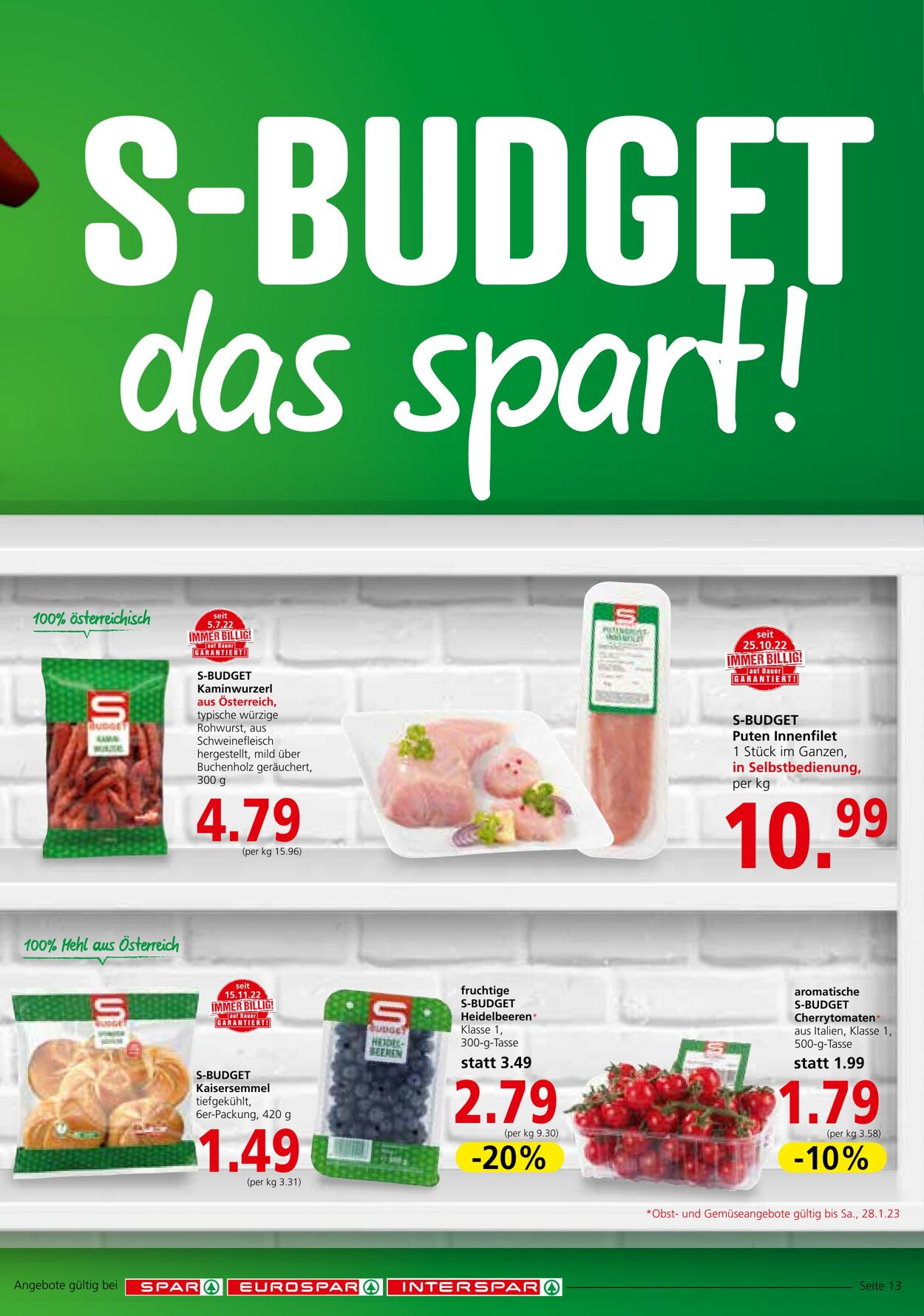 Prospekt Spar 26.01.2023 - 01.02.2023