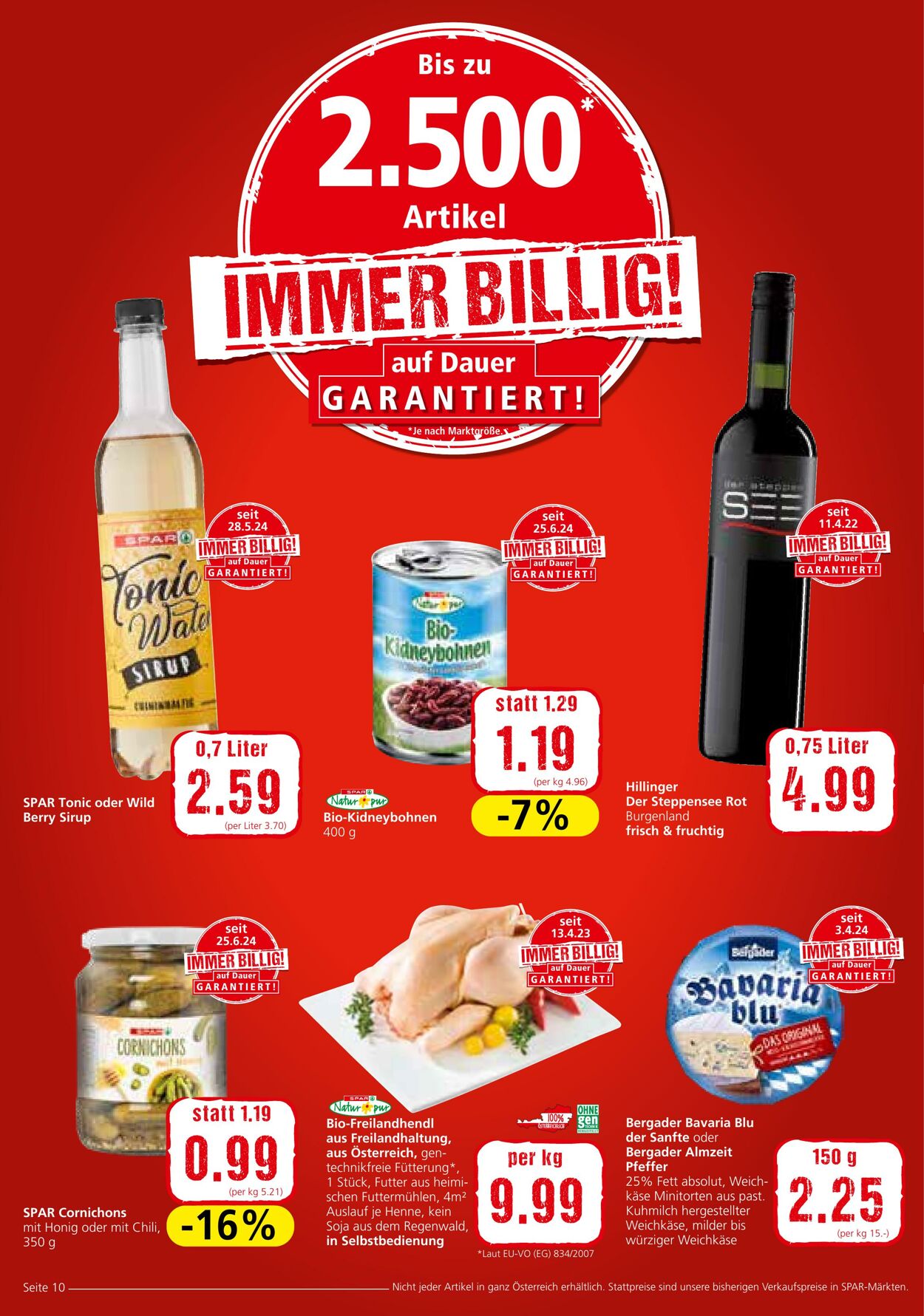 Prospekt Spar 01.08.2024 - 07.08.2024