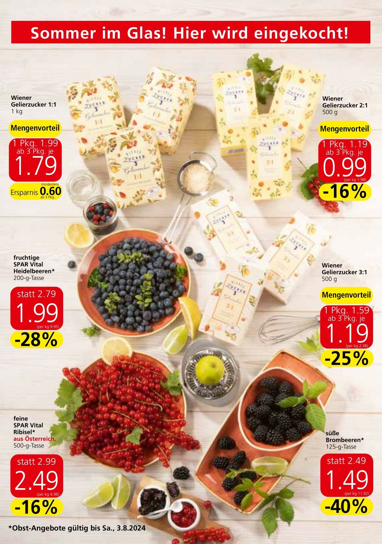 Prospekt Spar 01.08.2024 - 07.08.2024