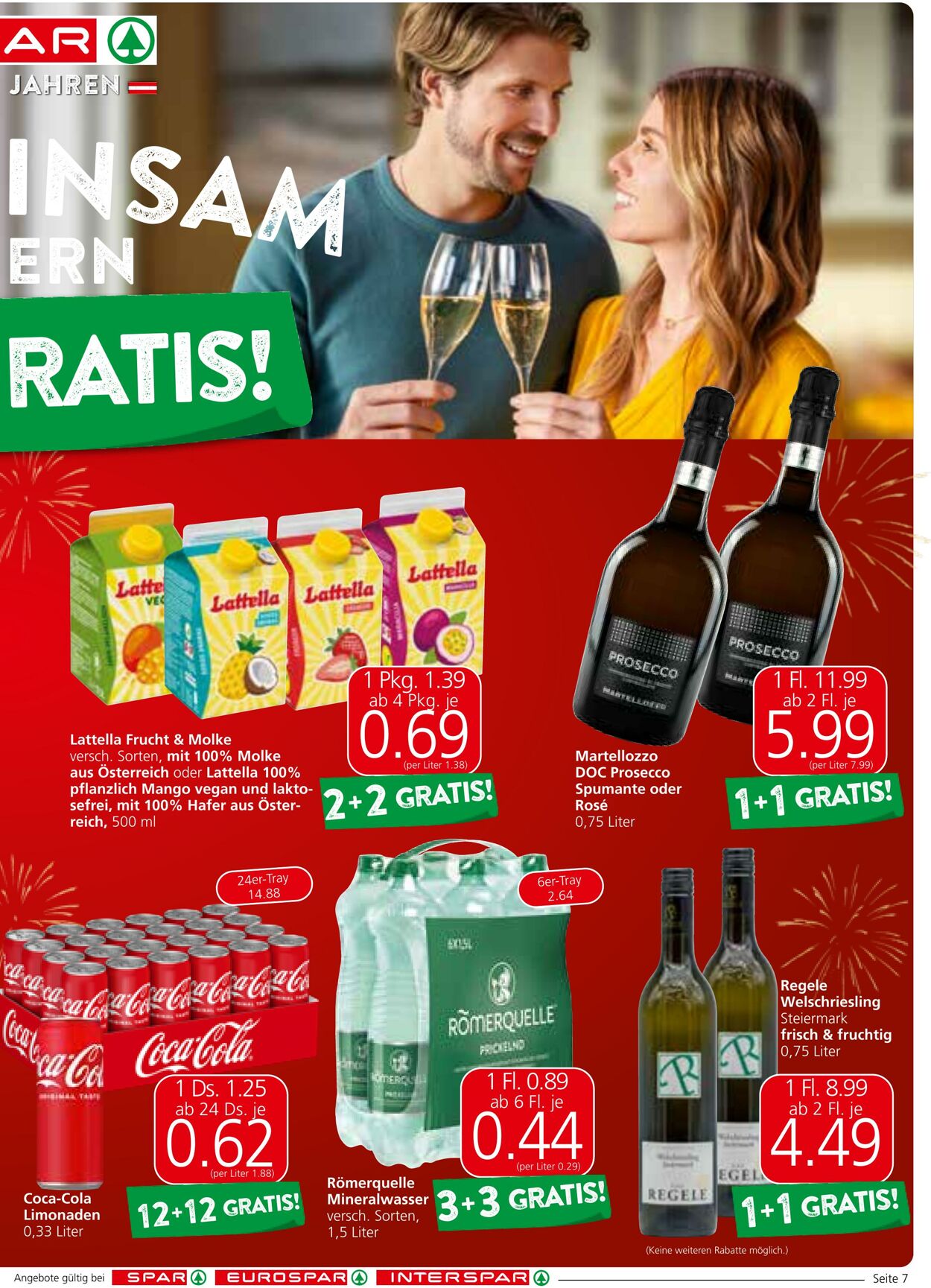 Prospekt Spar 01.08.2024 - 07.08.2024