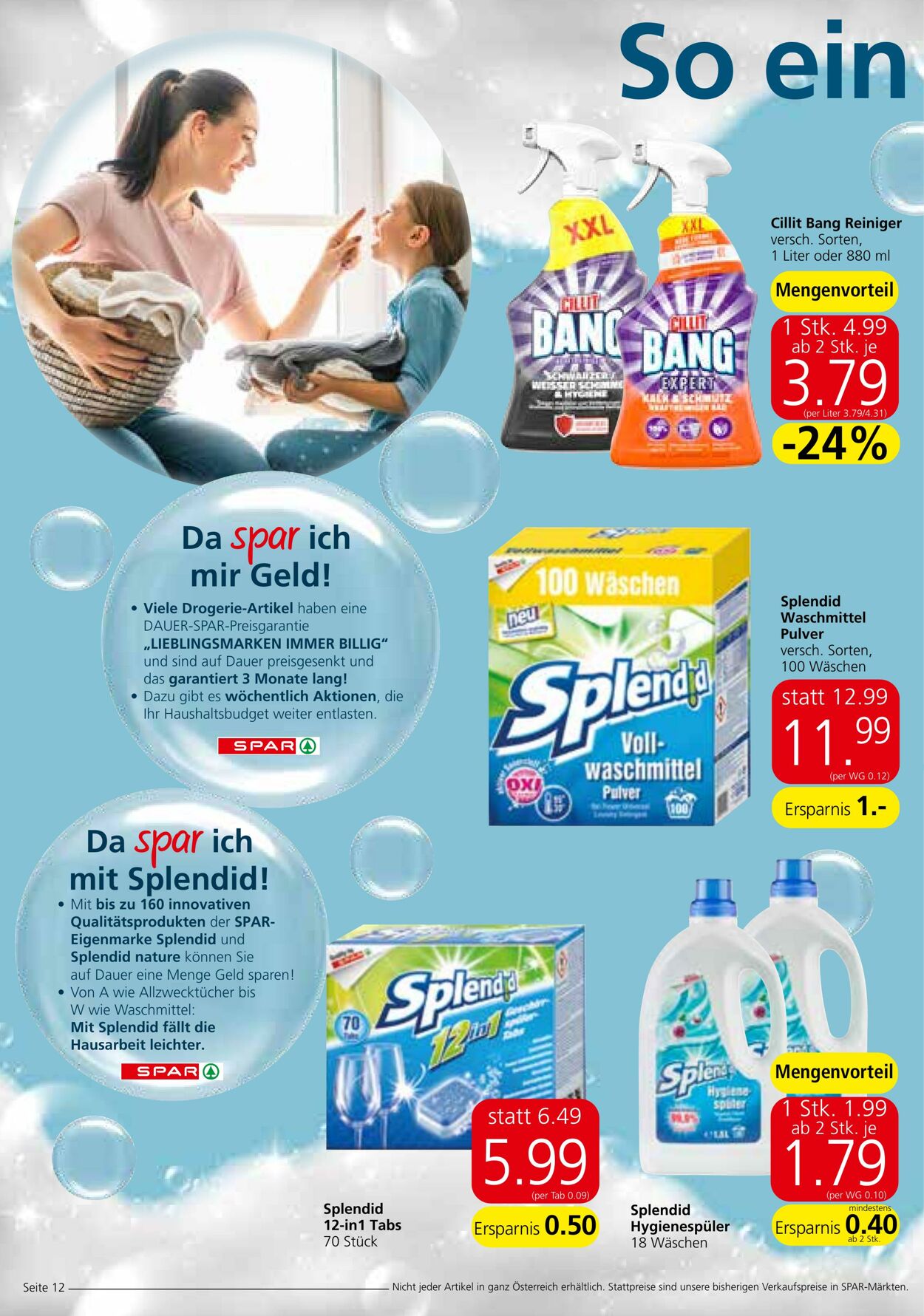 Prospekt Spar 01.08.2024 - 07.08.2024