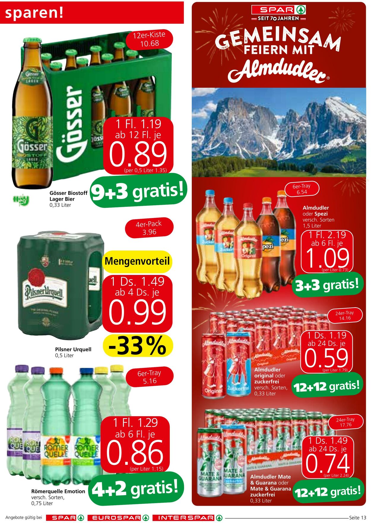 Prospekt Spar 05.09.2024 - 18.09.2024