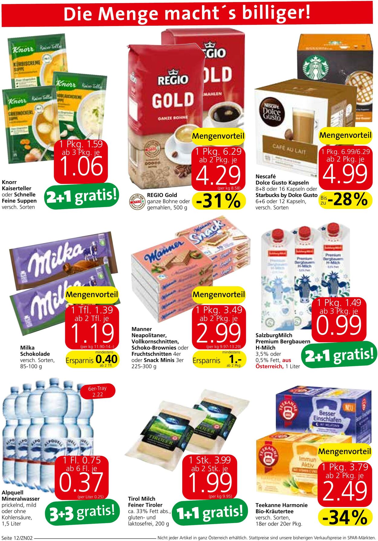Prospekt Spar 28.09.2023 - 11.10.2023