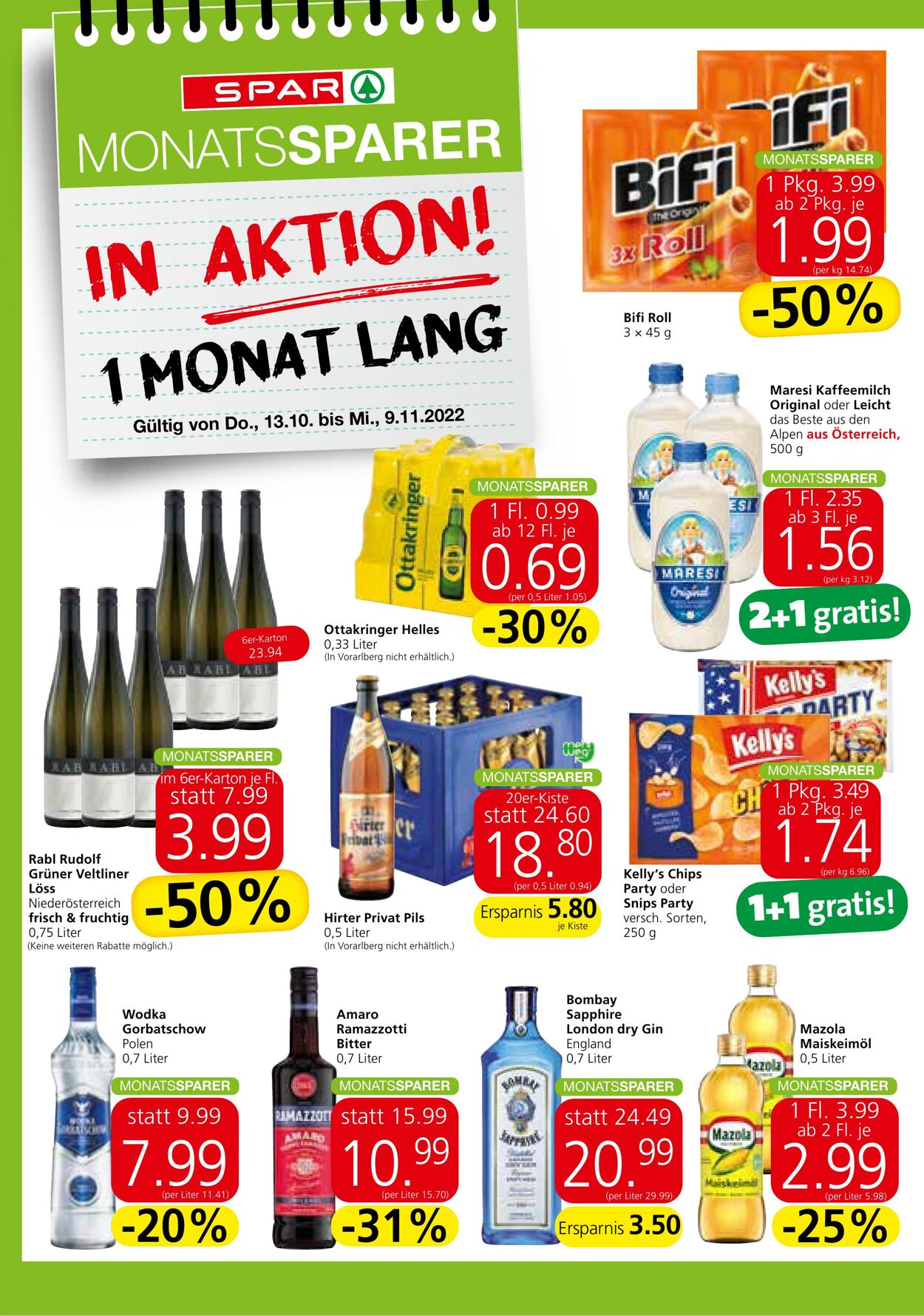 Prospekt Spar 13.10.2022 - 19.10.2022