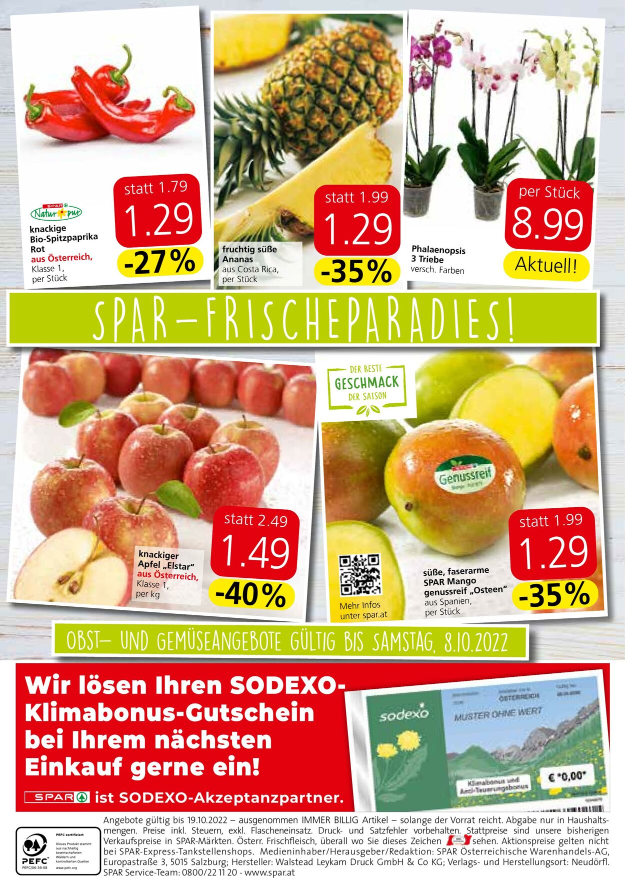 Prospekt Spar 13.10.2022 - 19.10.2022