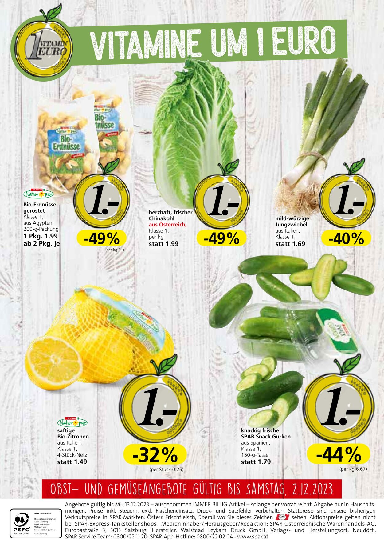 Prospekt Spar 30.11.2023 - 13.12.2023