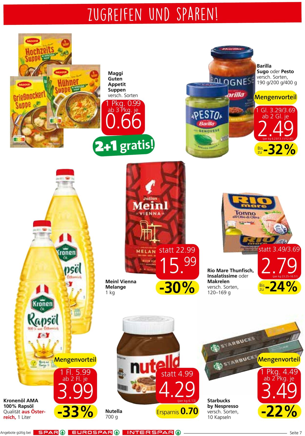 Prospekt Spar 30.11.2023 - 13.12.2023