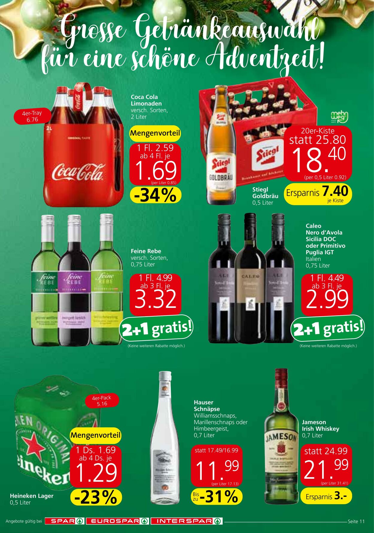 Prospekt Spar 30.11.2023 - 13.12.2023