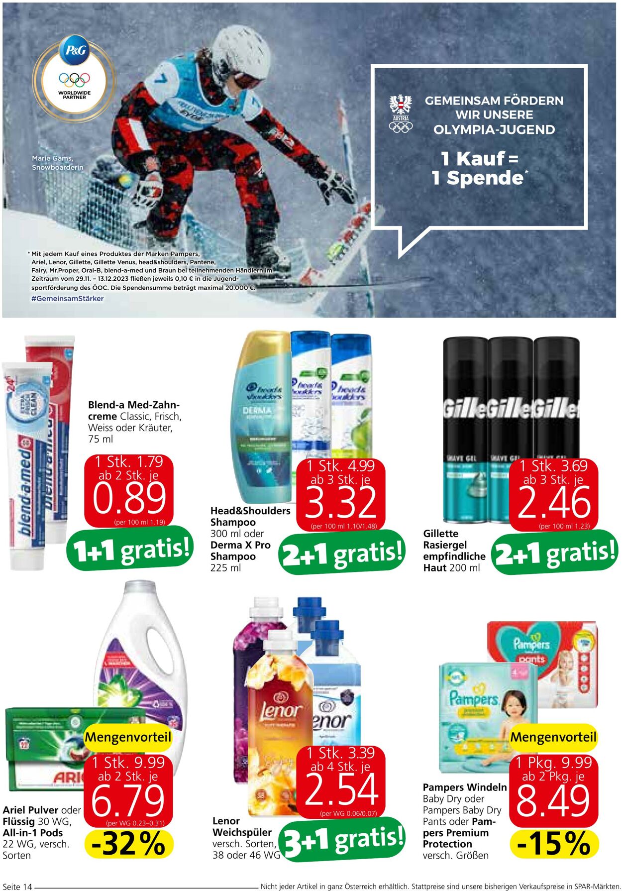 Prospekt Spar 30.11.2023 - 13.12.2023