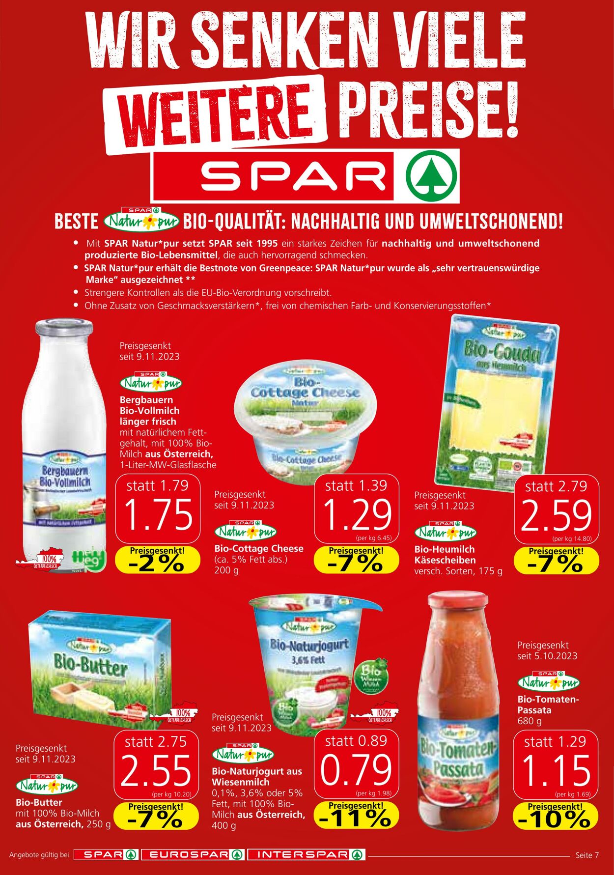 Prospekt Spar 07.12.2023 - 13.12.2023