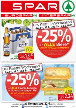 Prospekt Spar 22.06.2023 - 05.07.2023