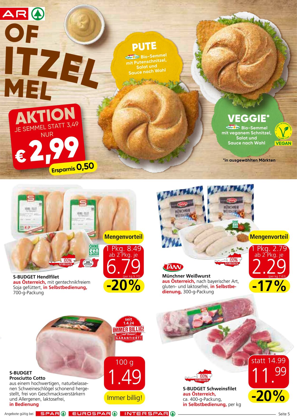 Prospekt Spar 21.11.2024 - 27.11.2024