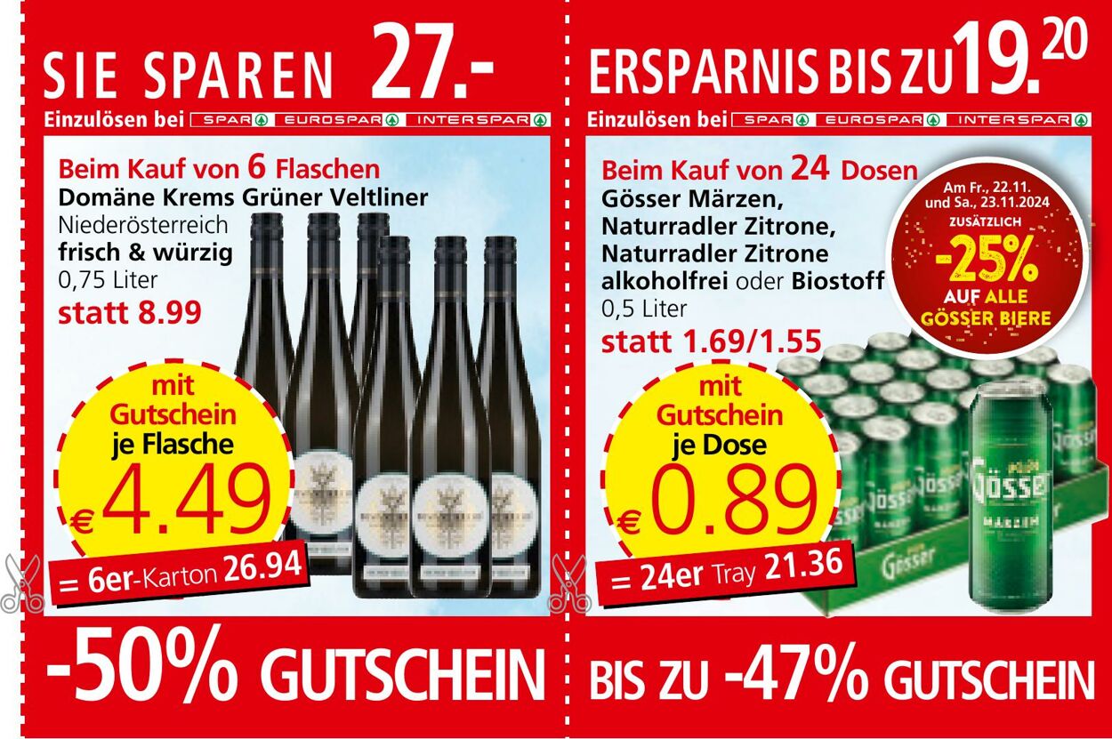 Prospekt Spar 21.11.2024 - 11.12.2024