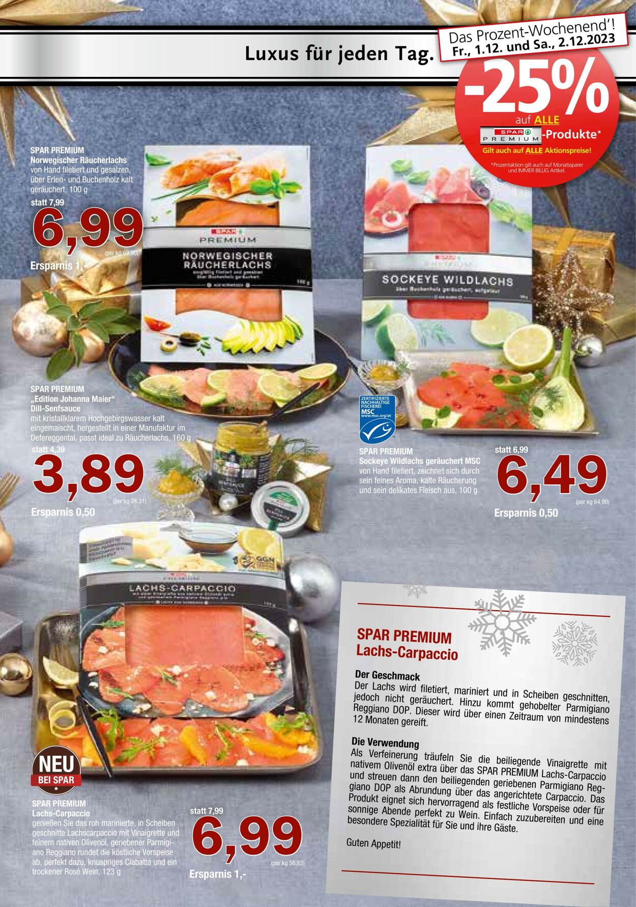 Prospekt Spar 29.11.2023 - 10.01.2024