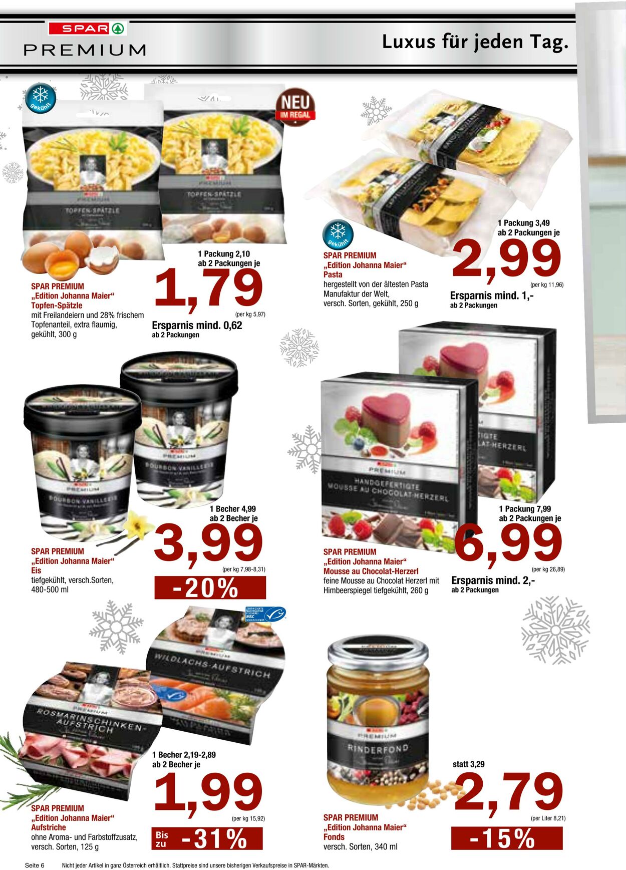 Prospekt Spar 29.11.2023 - 10.01.2024