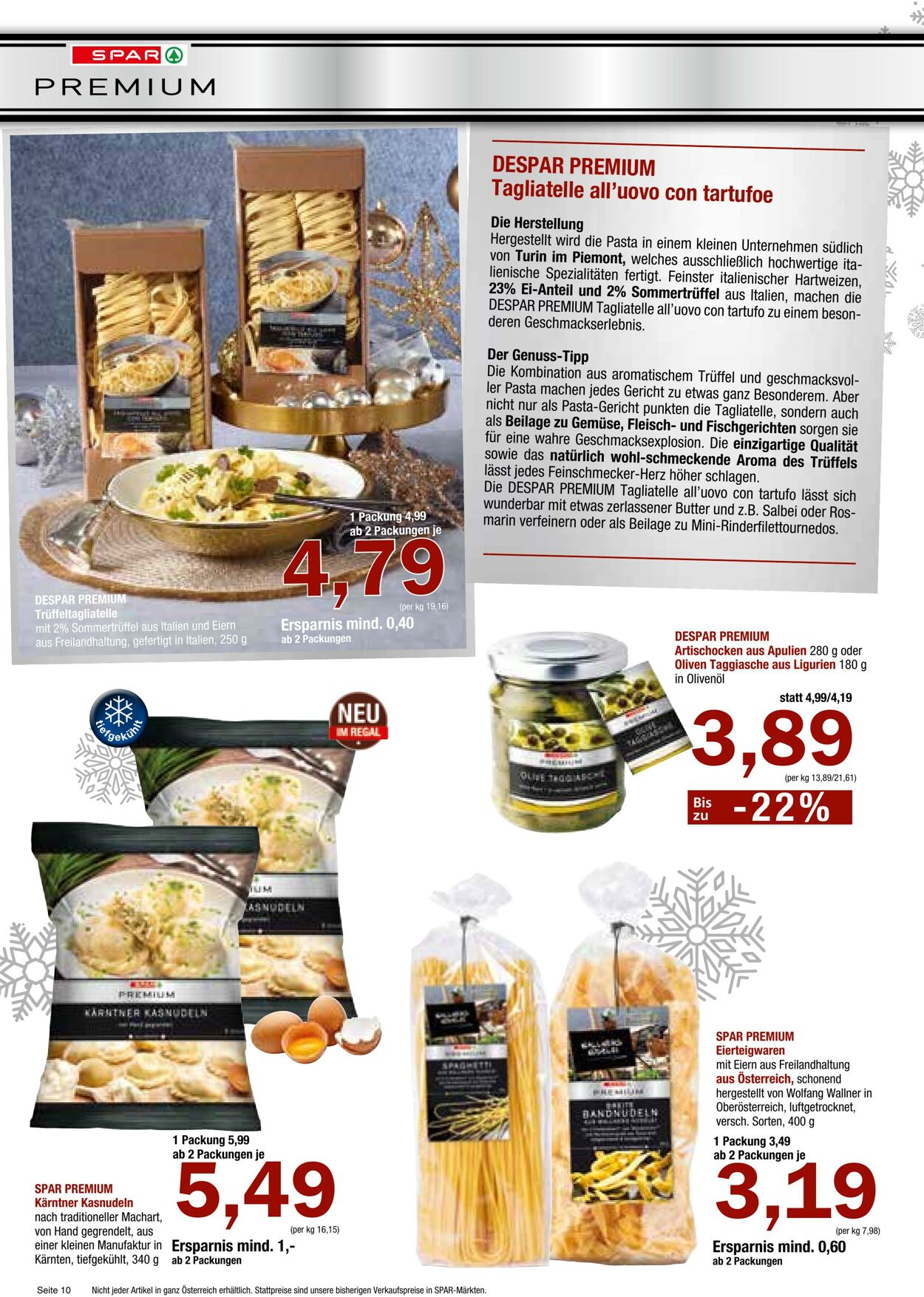Prospekt Spar 29.11.2023 - 10.01.2024