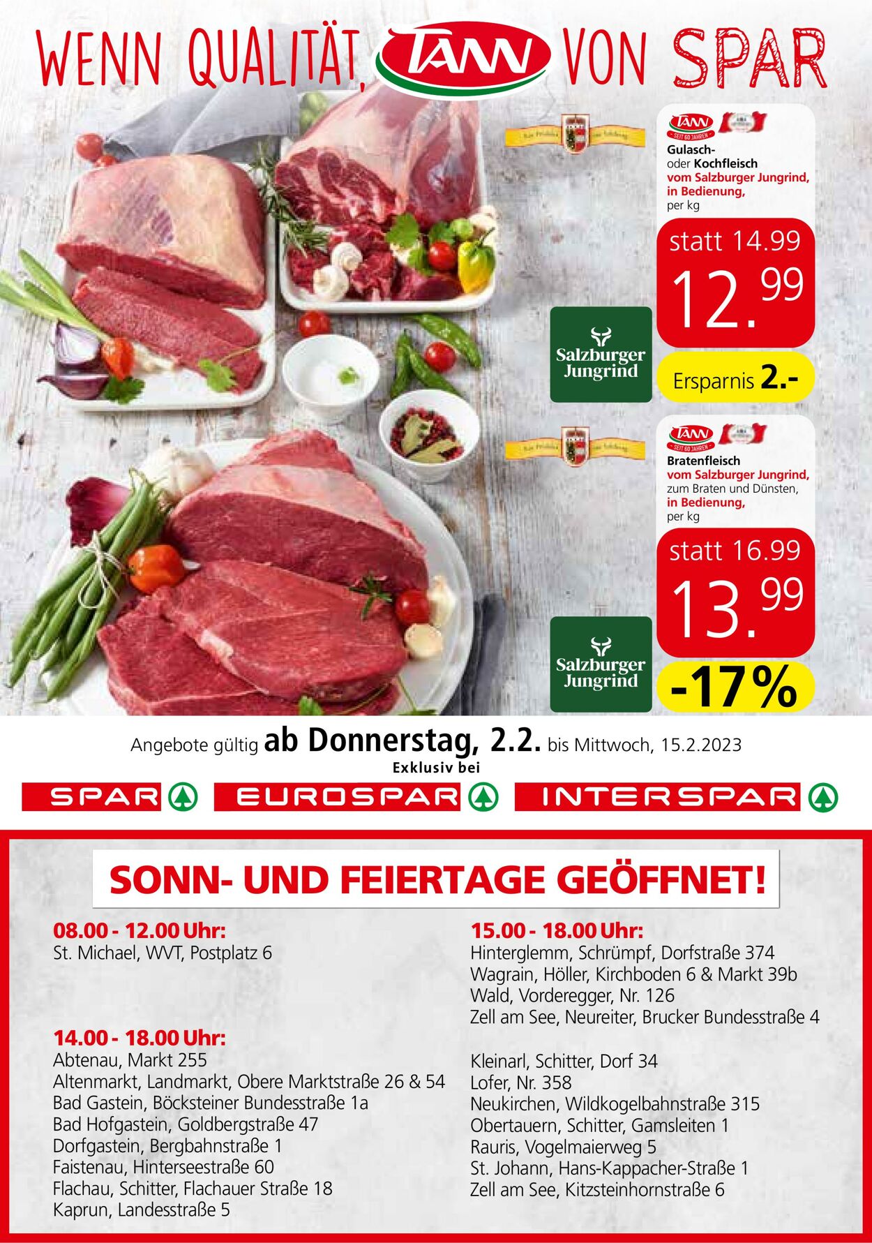 Prospekt Spar 02.02.2023 - 15.02.2023