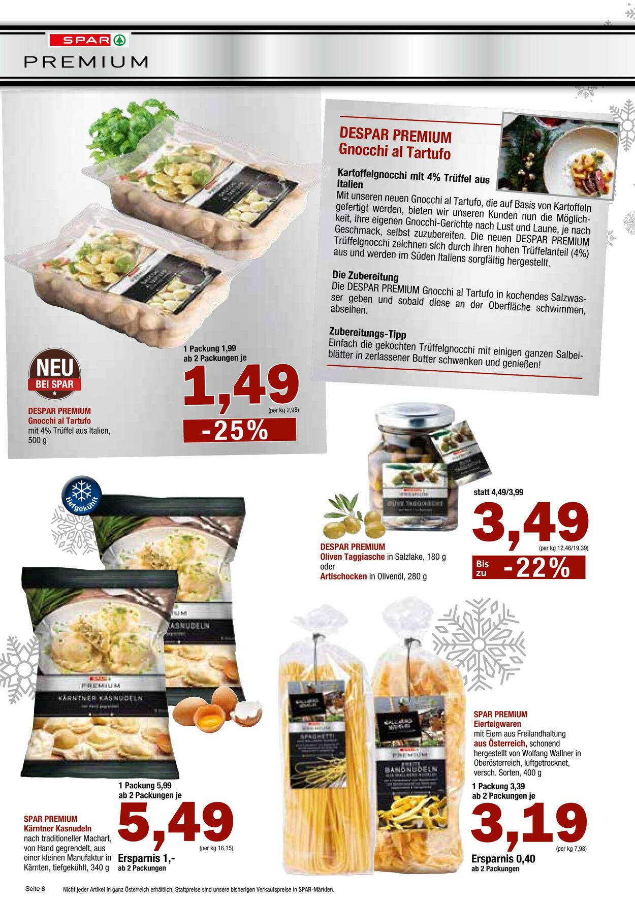 Prospekt Spar 30.11.2022 - 01.01.2023