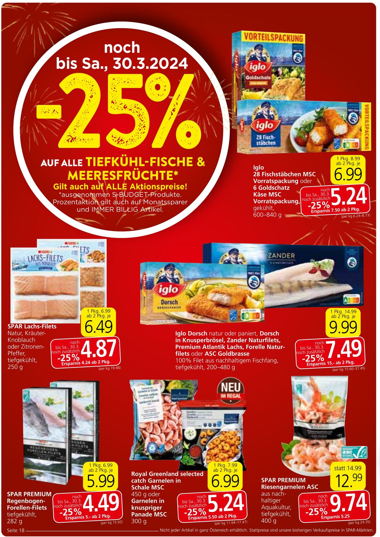 Prospekt Spar 26.03.2024 - 03.04.2024