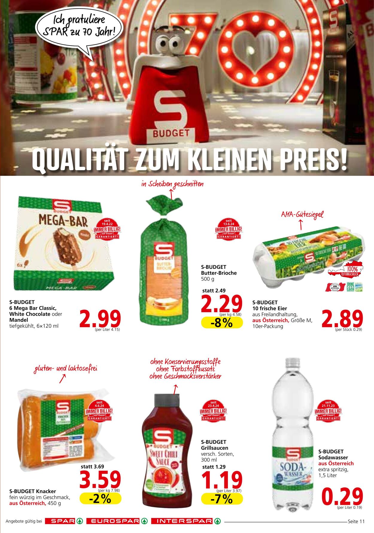 Prospekt Spar 01.08.2024 - 07.08.2024
