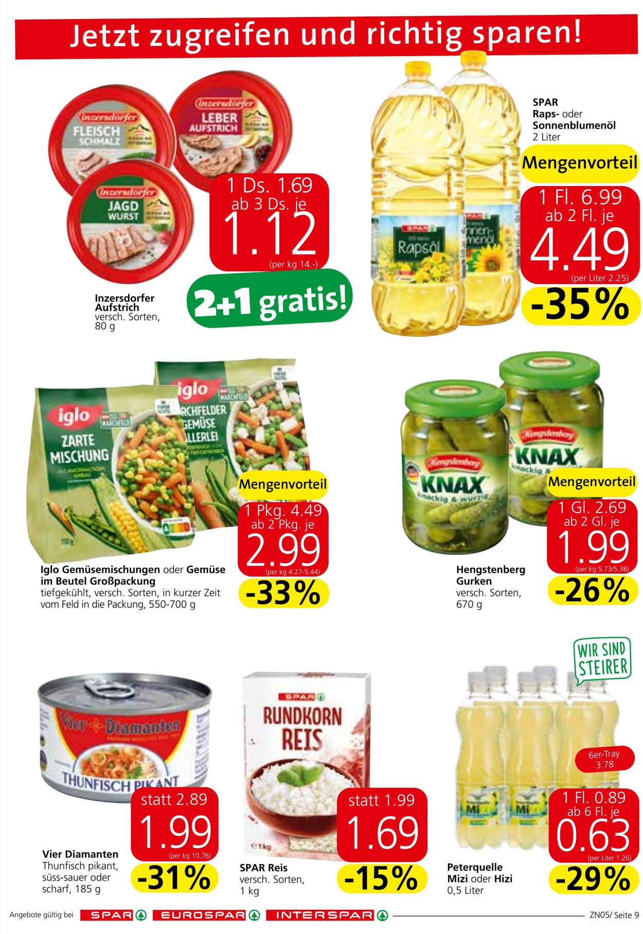 Prospekt Spar 31.08.2023 - 13.09.2023