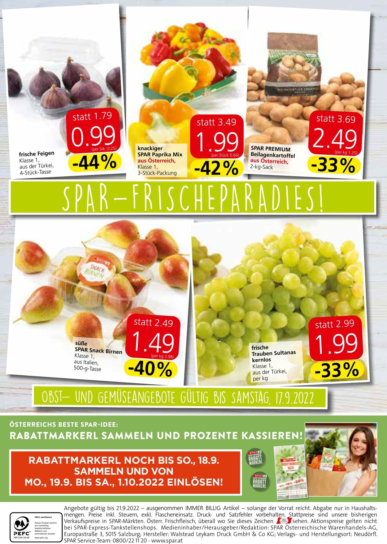 Prospekt Spar 15.09.2022 - 21.09.2022