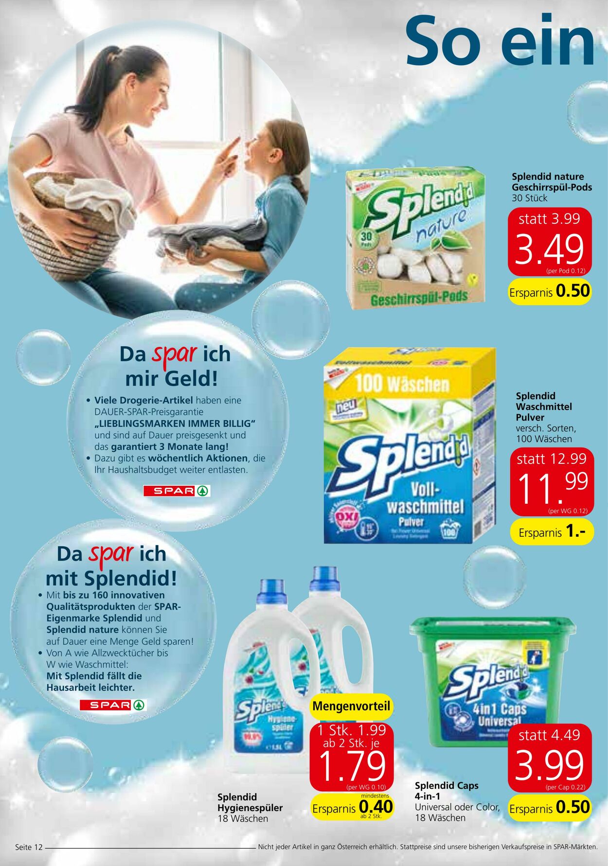 Prospekt Spar 26.09.2024 - 02.10.2024