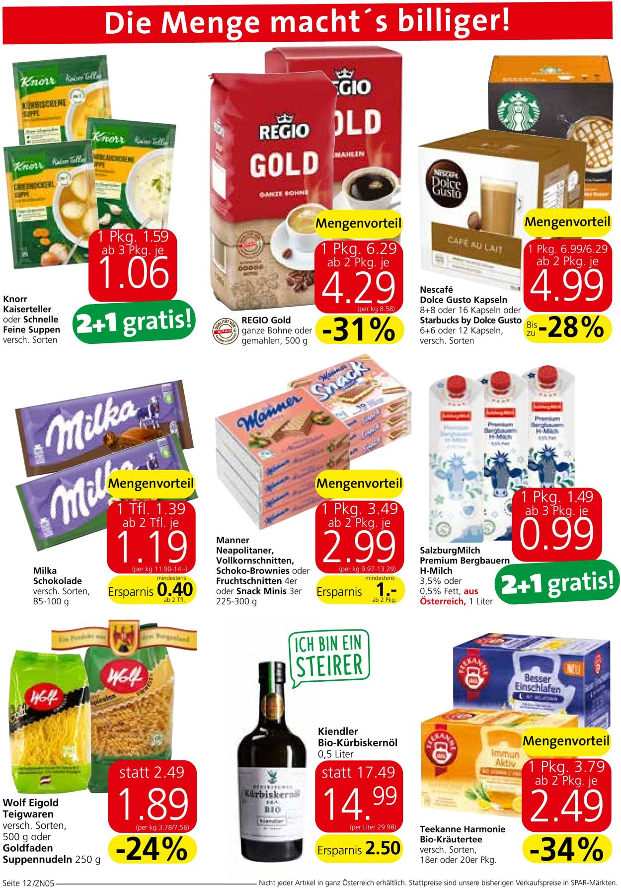Prospekt Spar 28.09.2023 - 11.10.2023