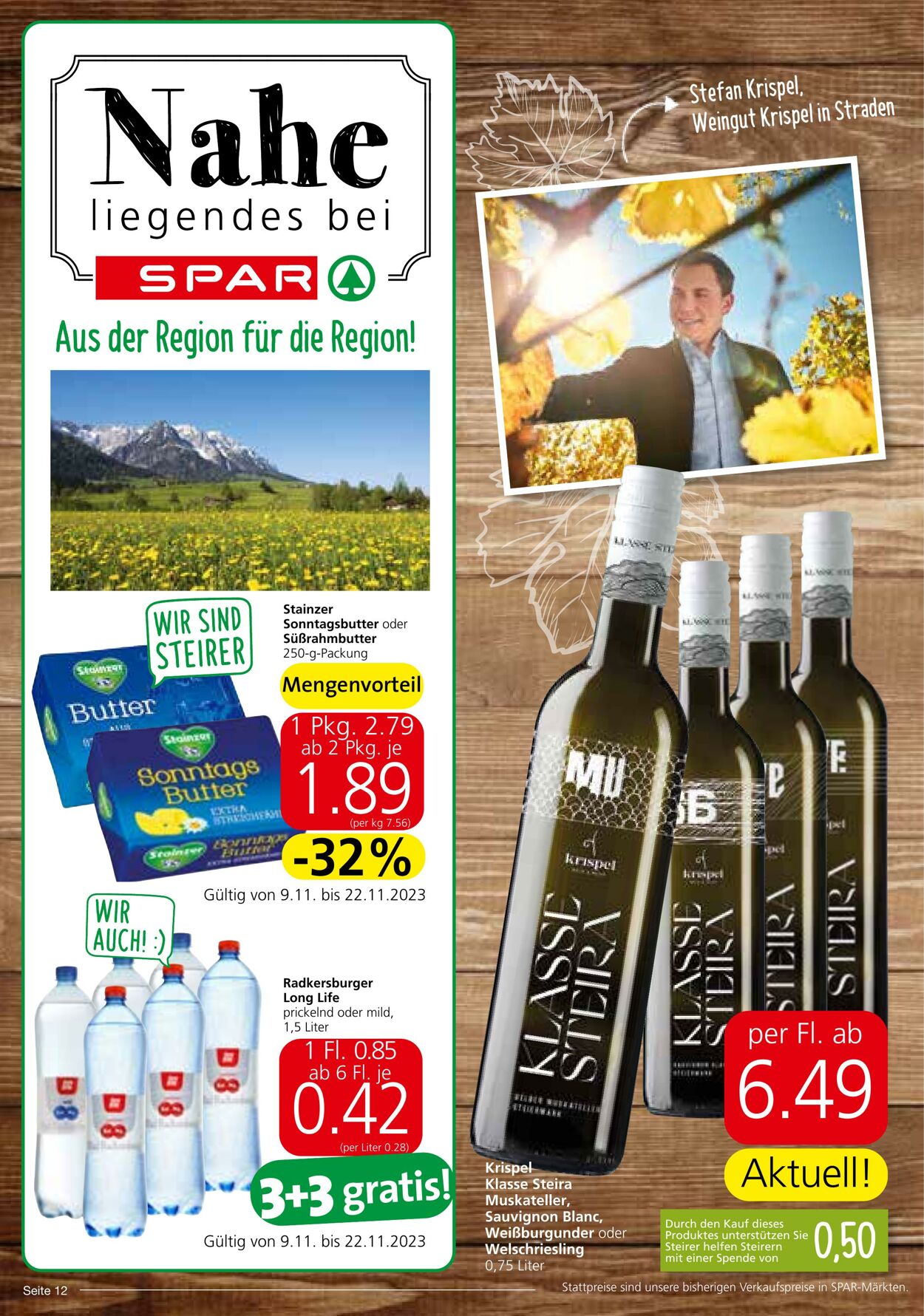 Prospekt Spar 09.11.2023 - 22.11.2023