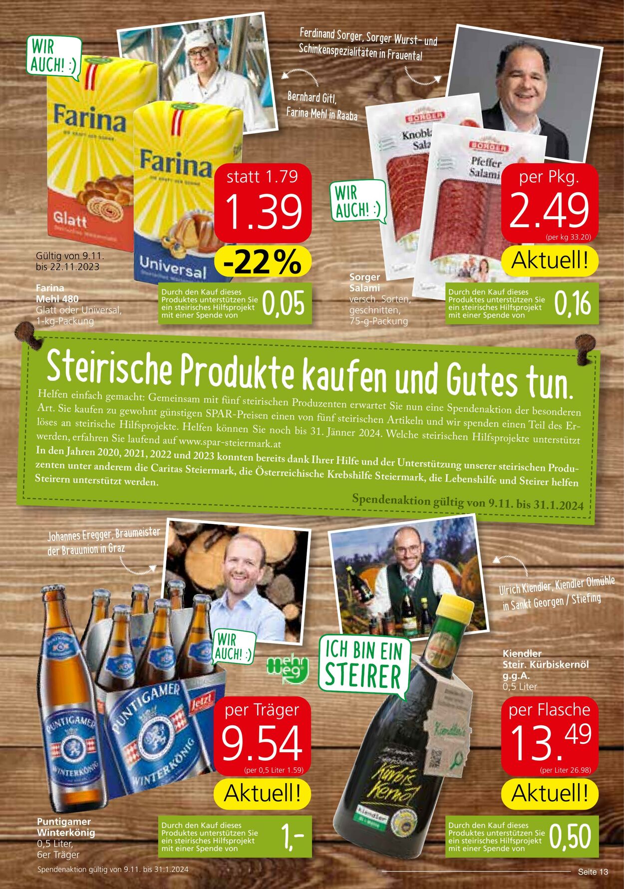 Prospekt Spar 09.11.2023 - 22.11.2023