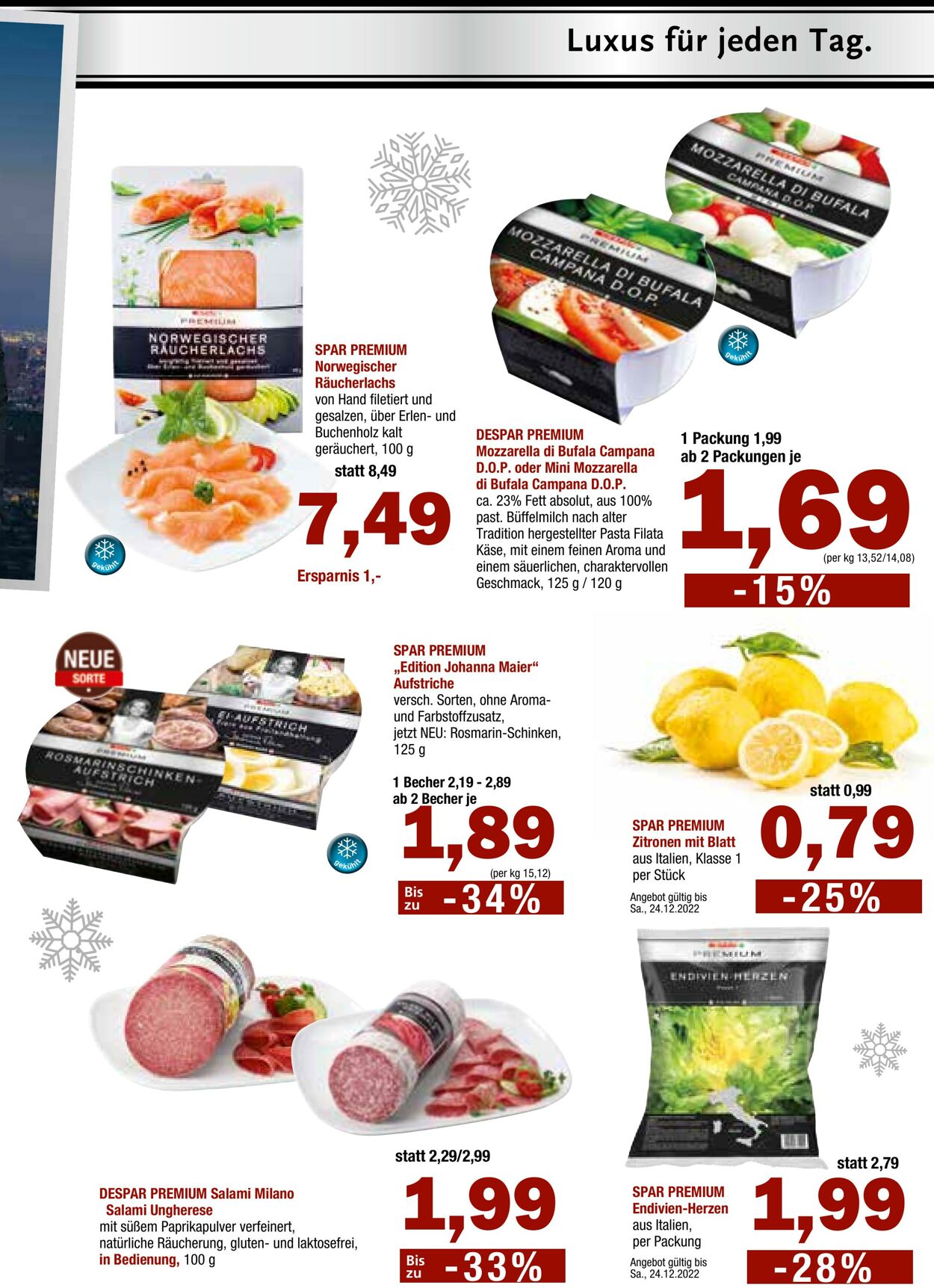 Prospekt Spar 21.12.2022 - 11.01.2023