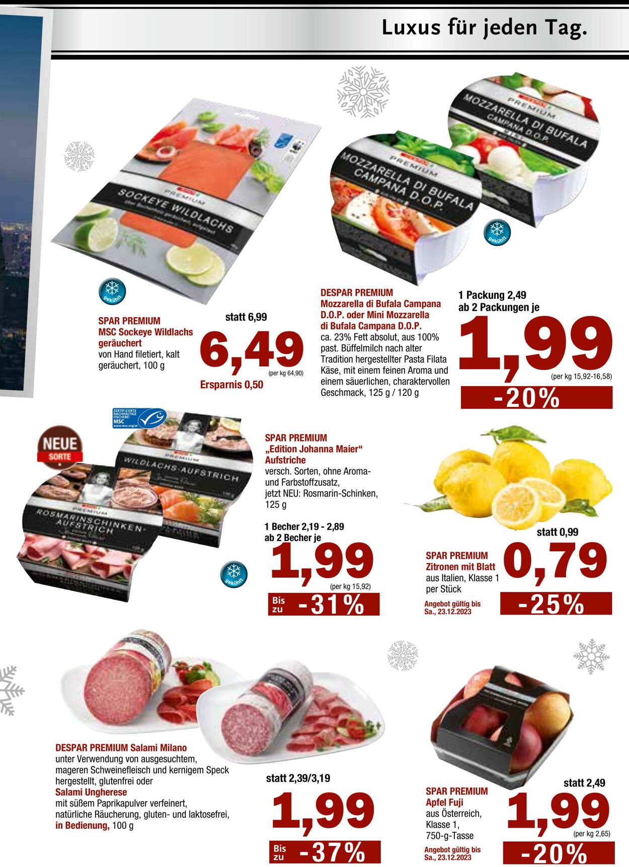 Prospekt Spar 20.12.2023 - 30.12.2023