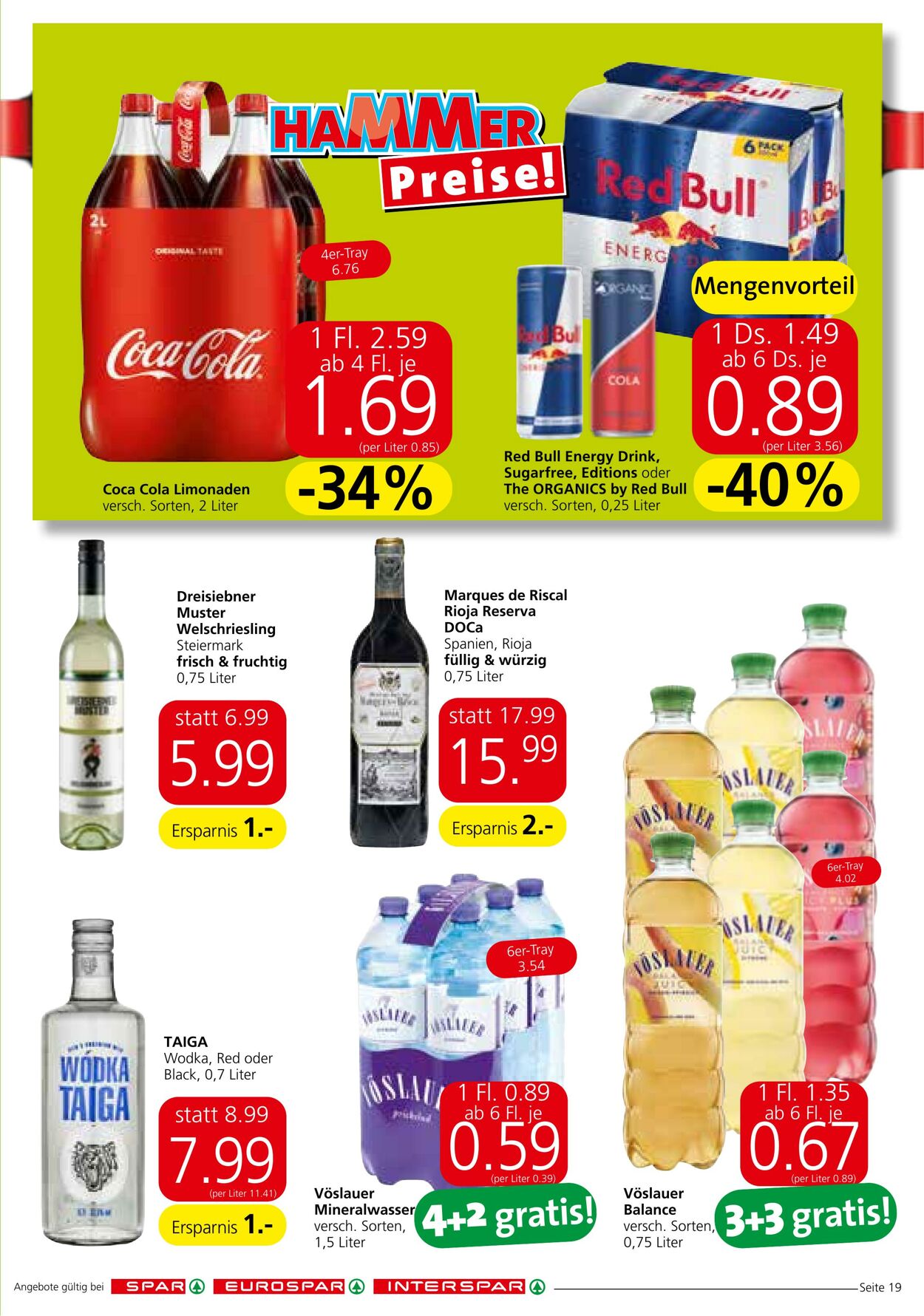 Prospekt Spar 10.08.2023 - 16.08.2023