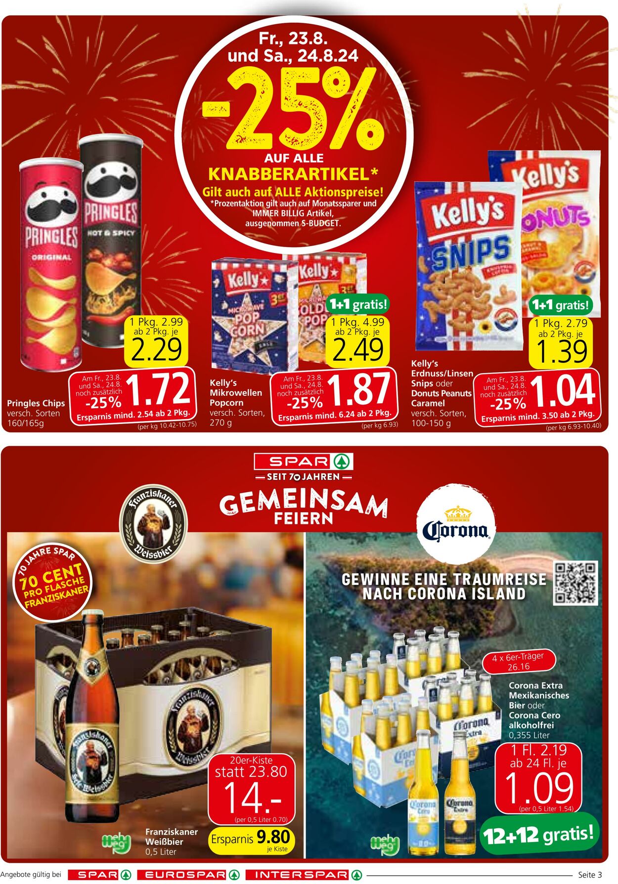 Prospekt Spar 22.08.2024 - 04.09.2024