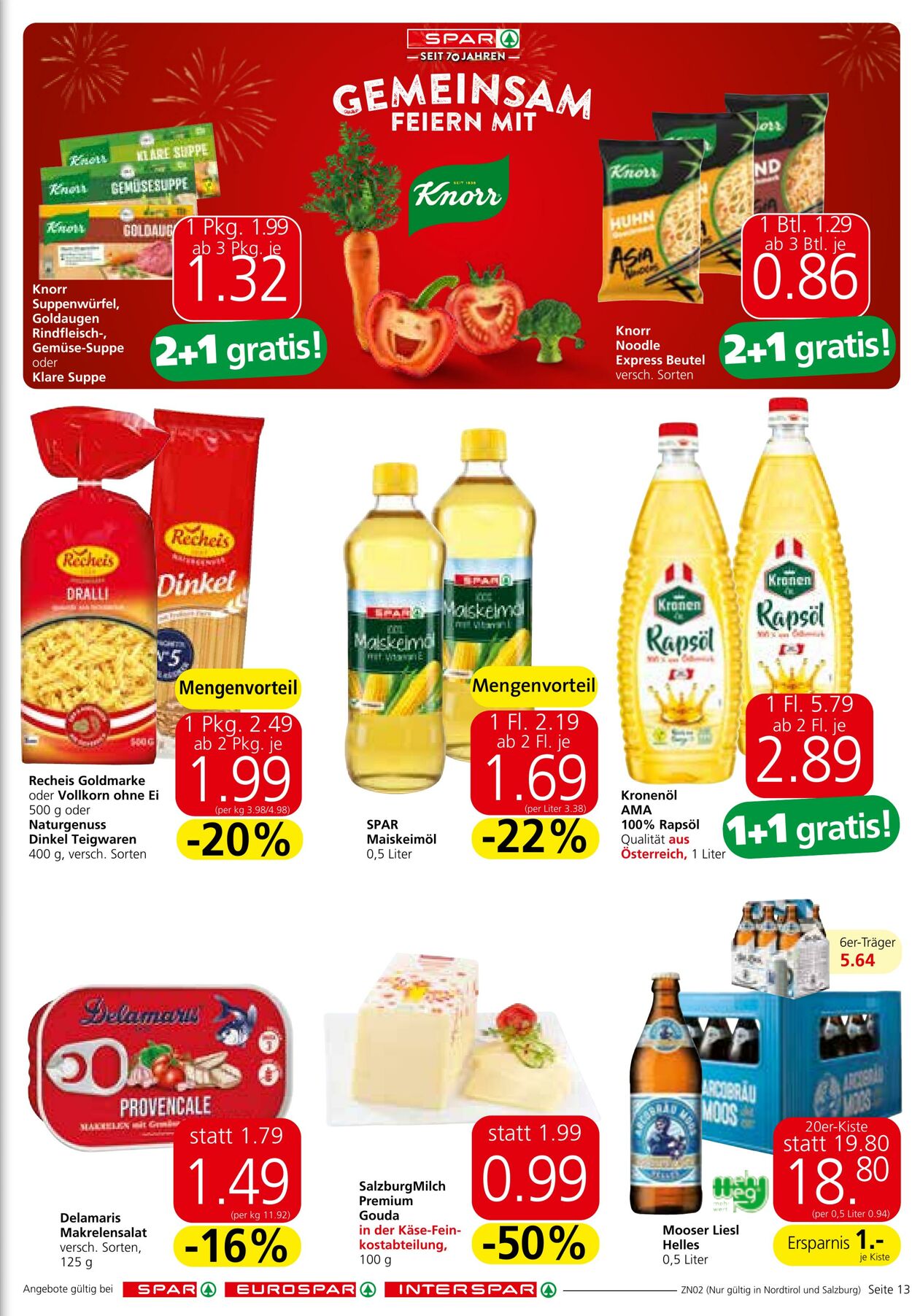 Prospekt Spar 22.08.2024 - 04.09.2024