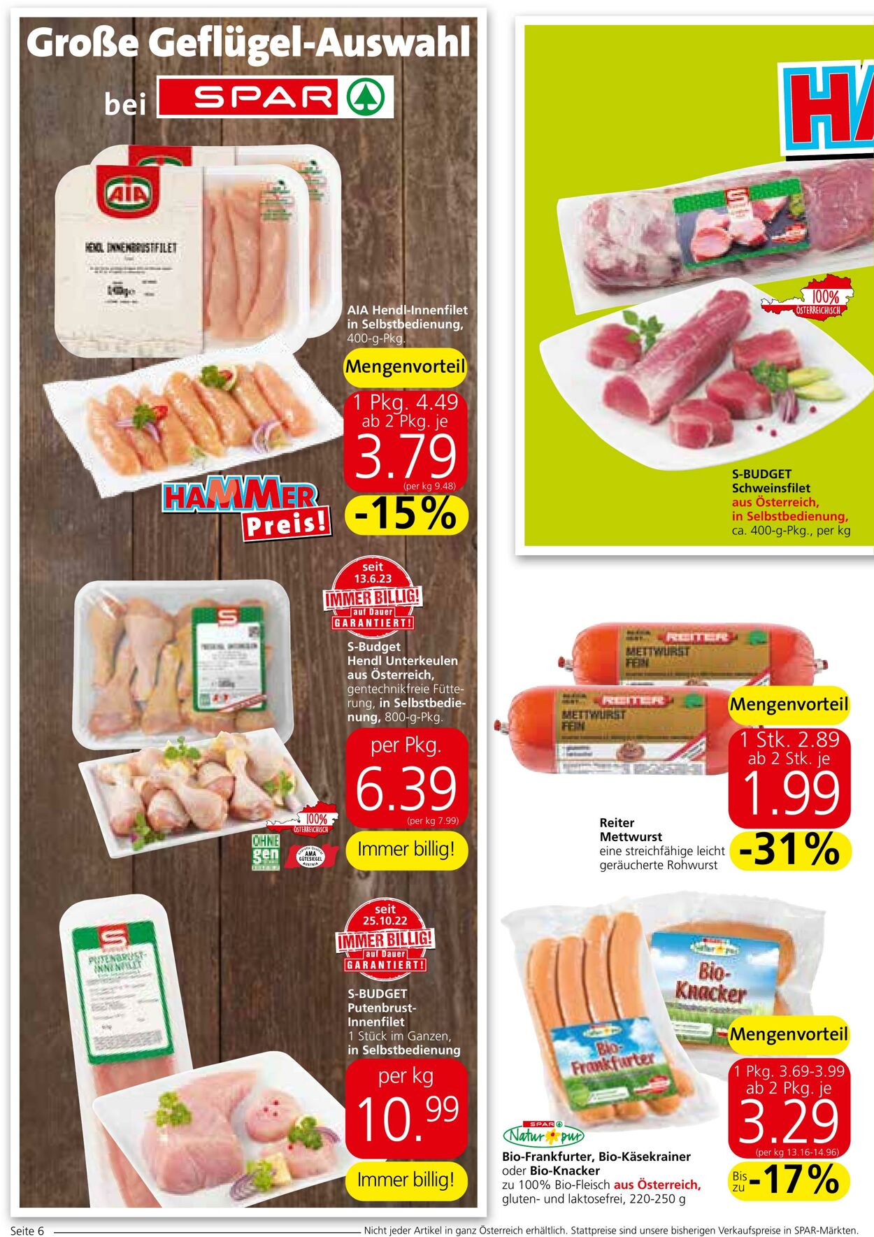 Prospekt Spar 28.09.2023 - 11.10.2023