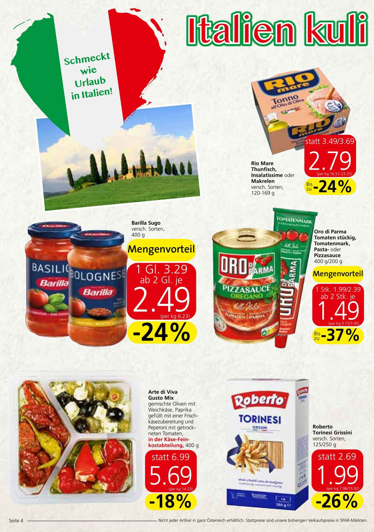 Prospekt Spar 28.09.2023 - 11.10.2023