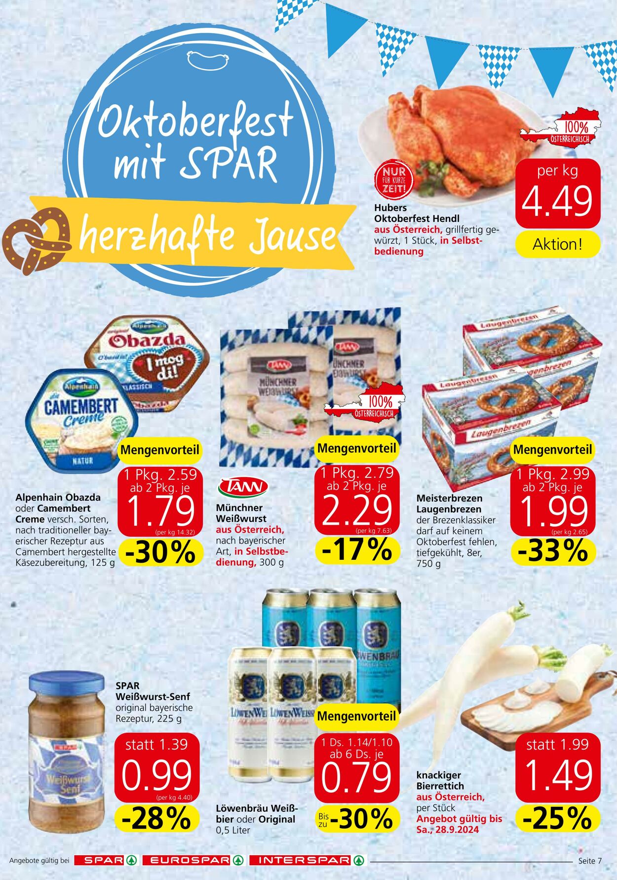 Prospekt Spar 26.09.2024 - 02.10.2024