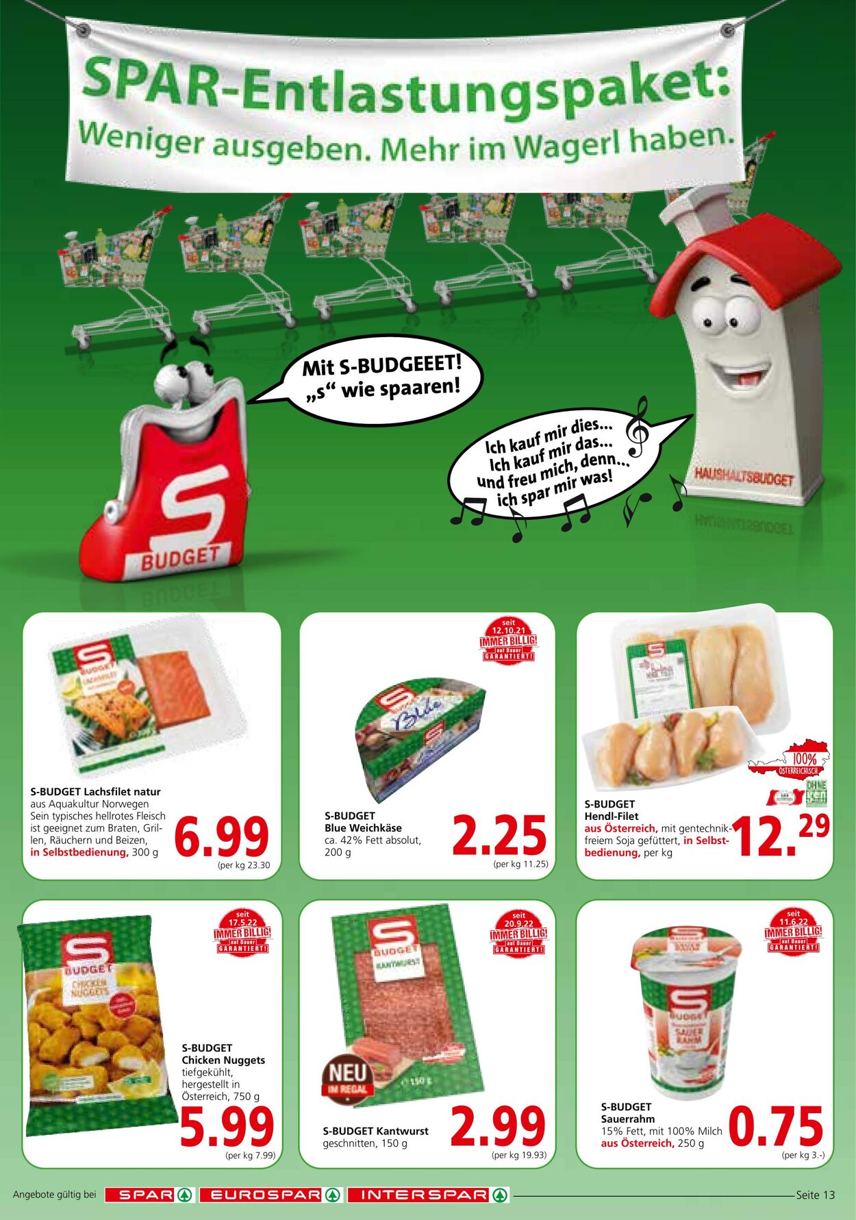 Prospekt Spar 20.10.2022 - 02.11.2022