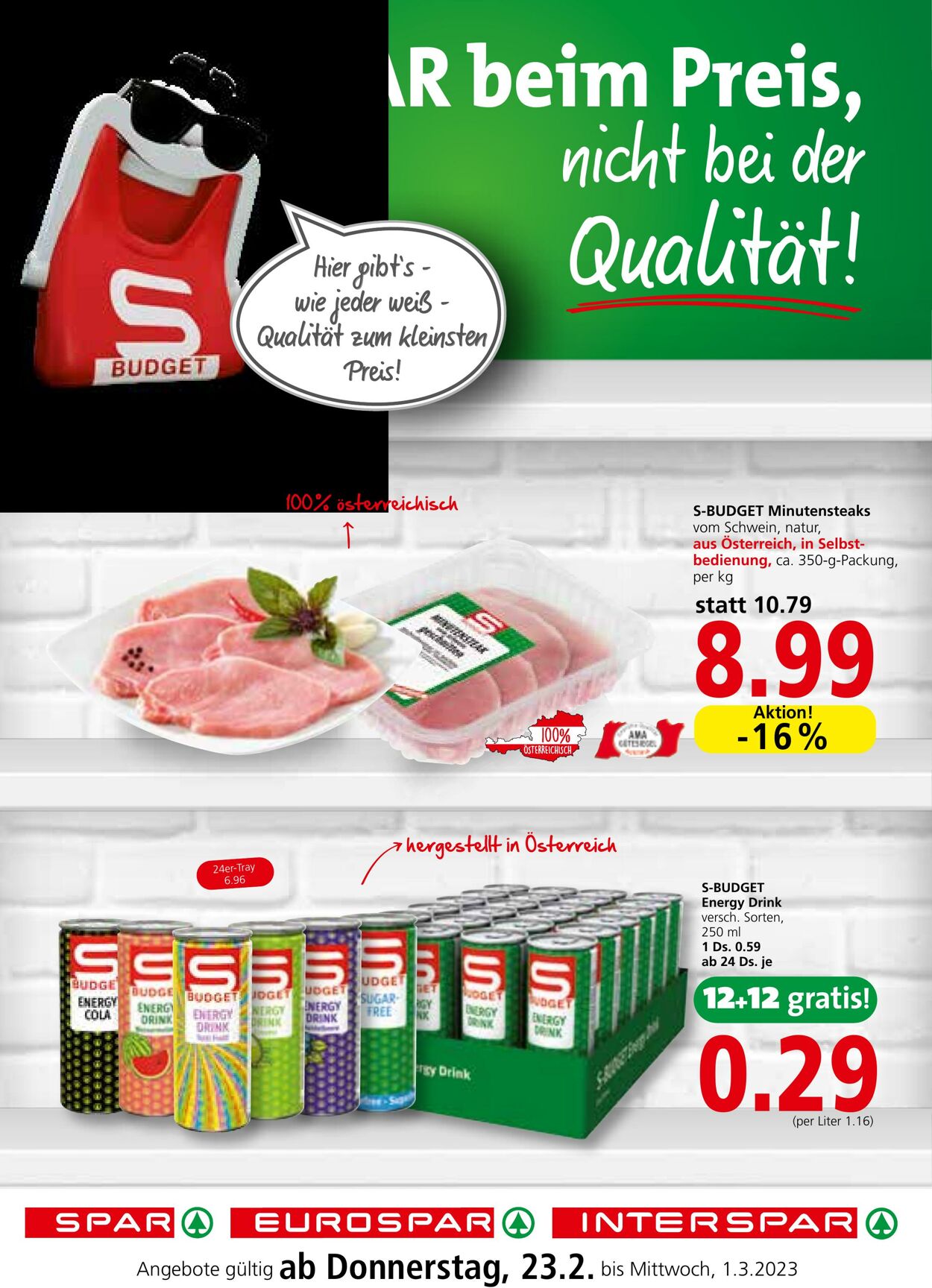 Prospekt Spar 23.02.2023 - 01.03.2023