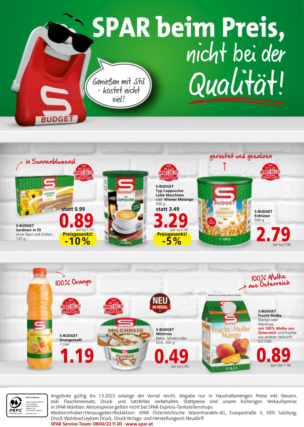 Prospekt Spar 23.02.2023 - 01.03.2023