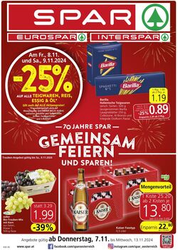 Prospekt Spar 07.11.2024 - 04.12.2024