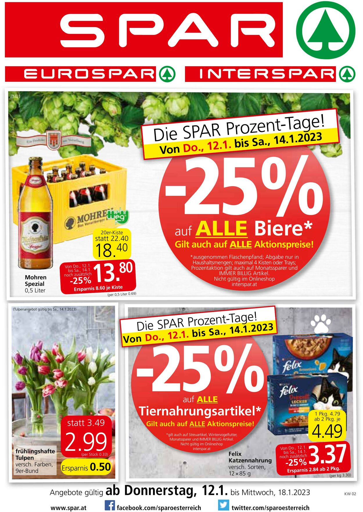 Prospekt Spar 12.01.2023 - 18.01.2023