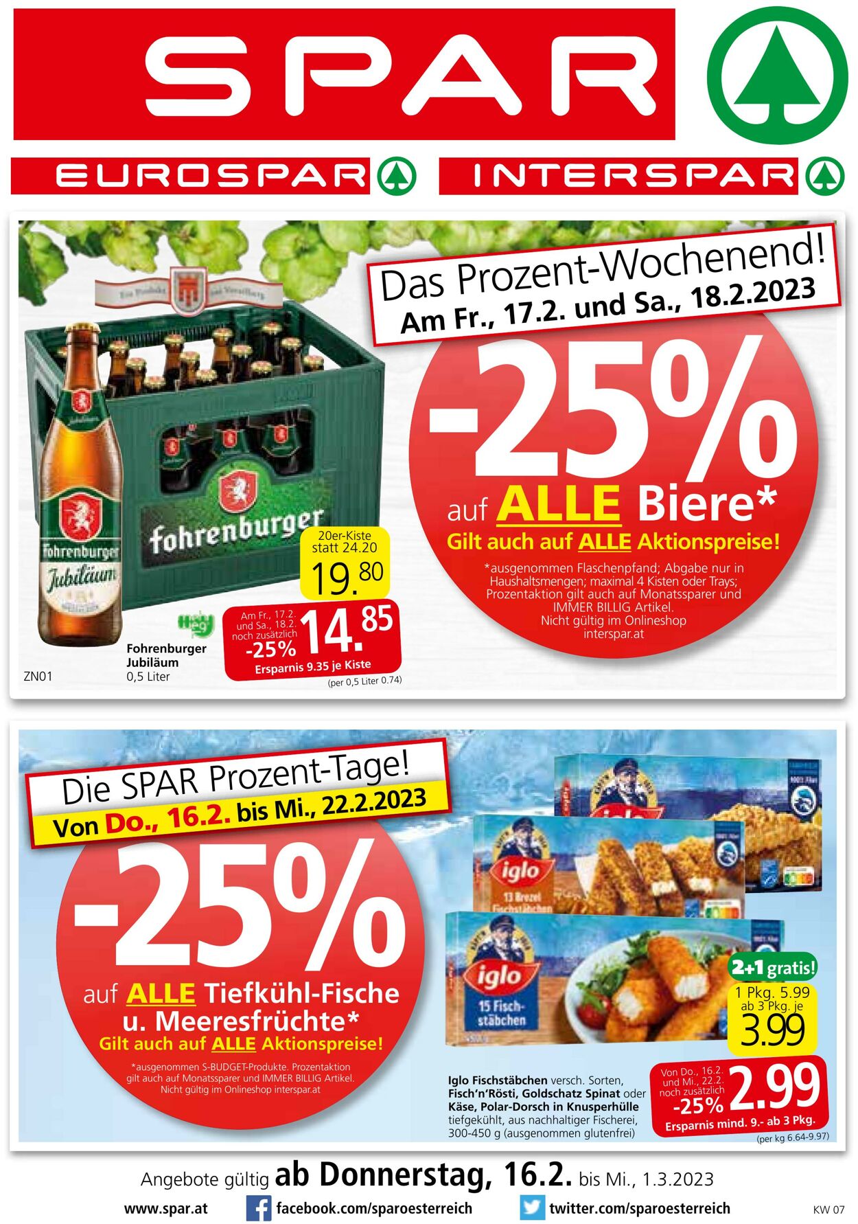 Prospekt Spar 16.02.2023 - 01.03.2023