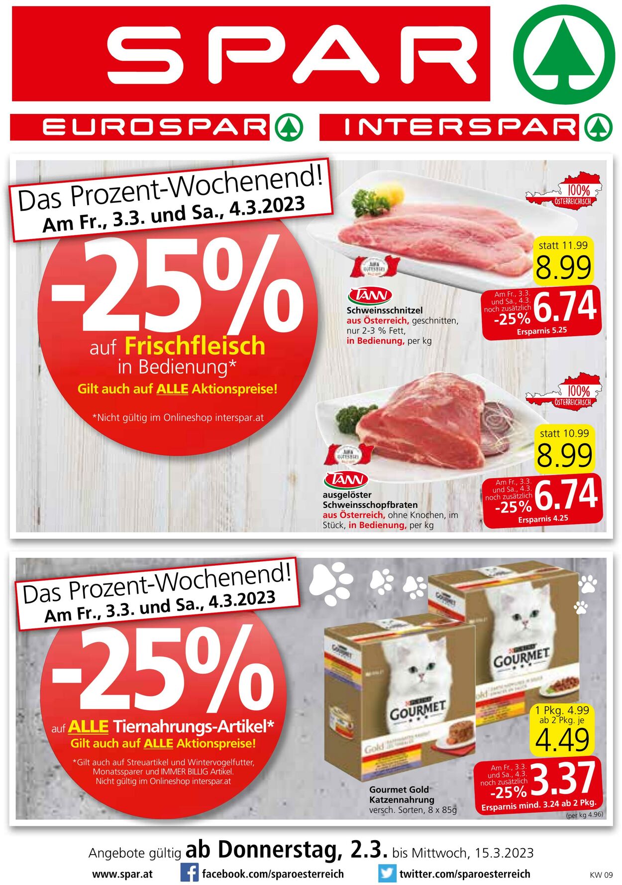 Prospekt Spar 02.03.2023 - 15.03.2023