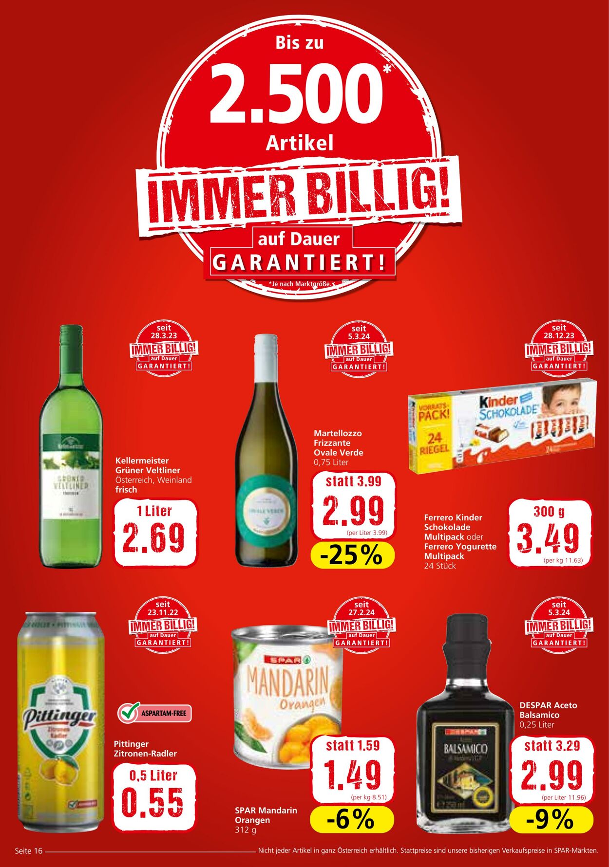 Prospekt Spar 18.04.2024 - 30.04.2024