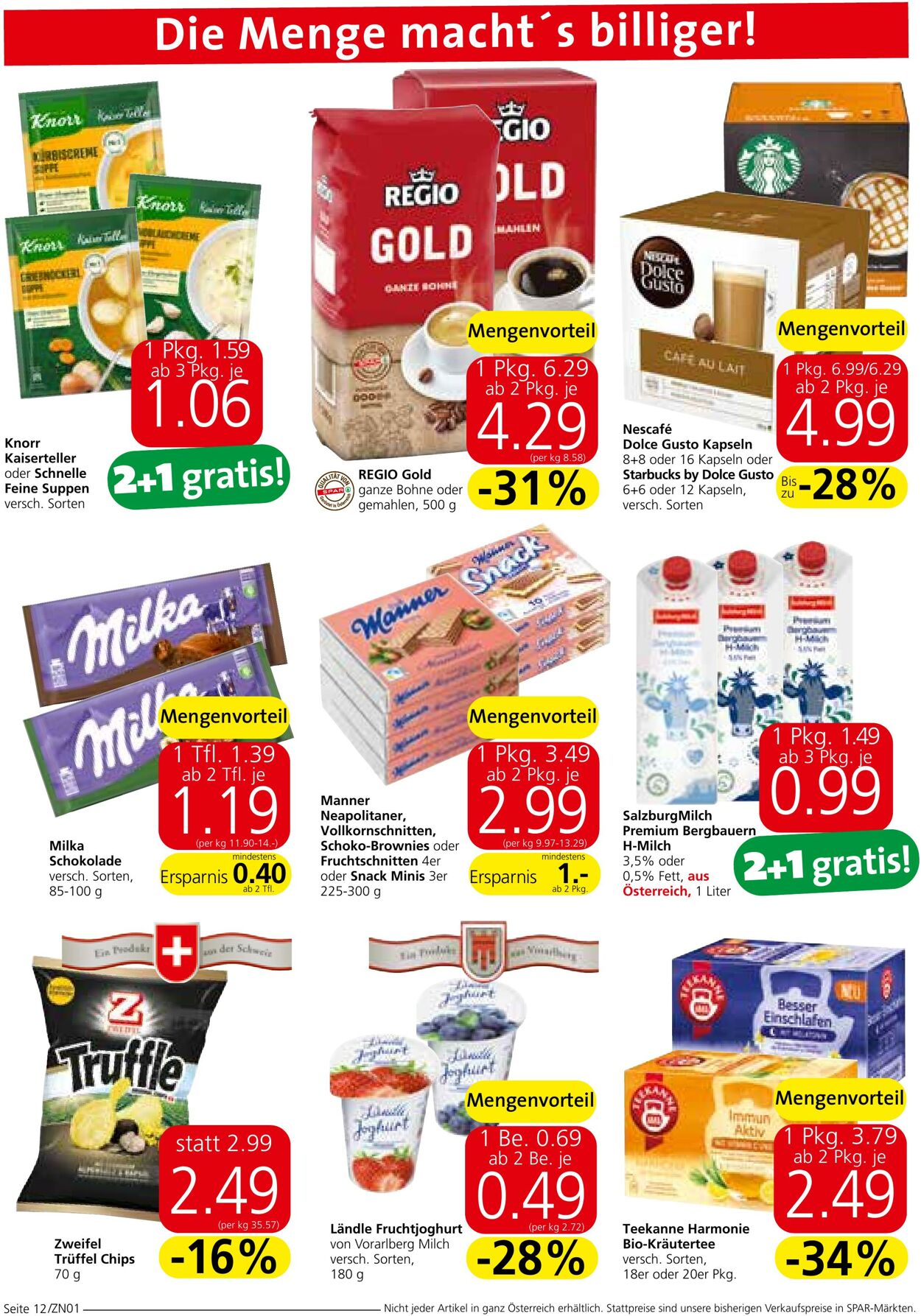 Prospekt Spar 28.09.2023 - 11.10.2023