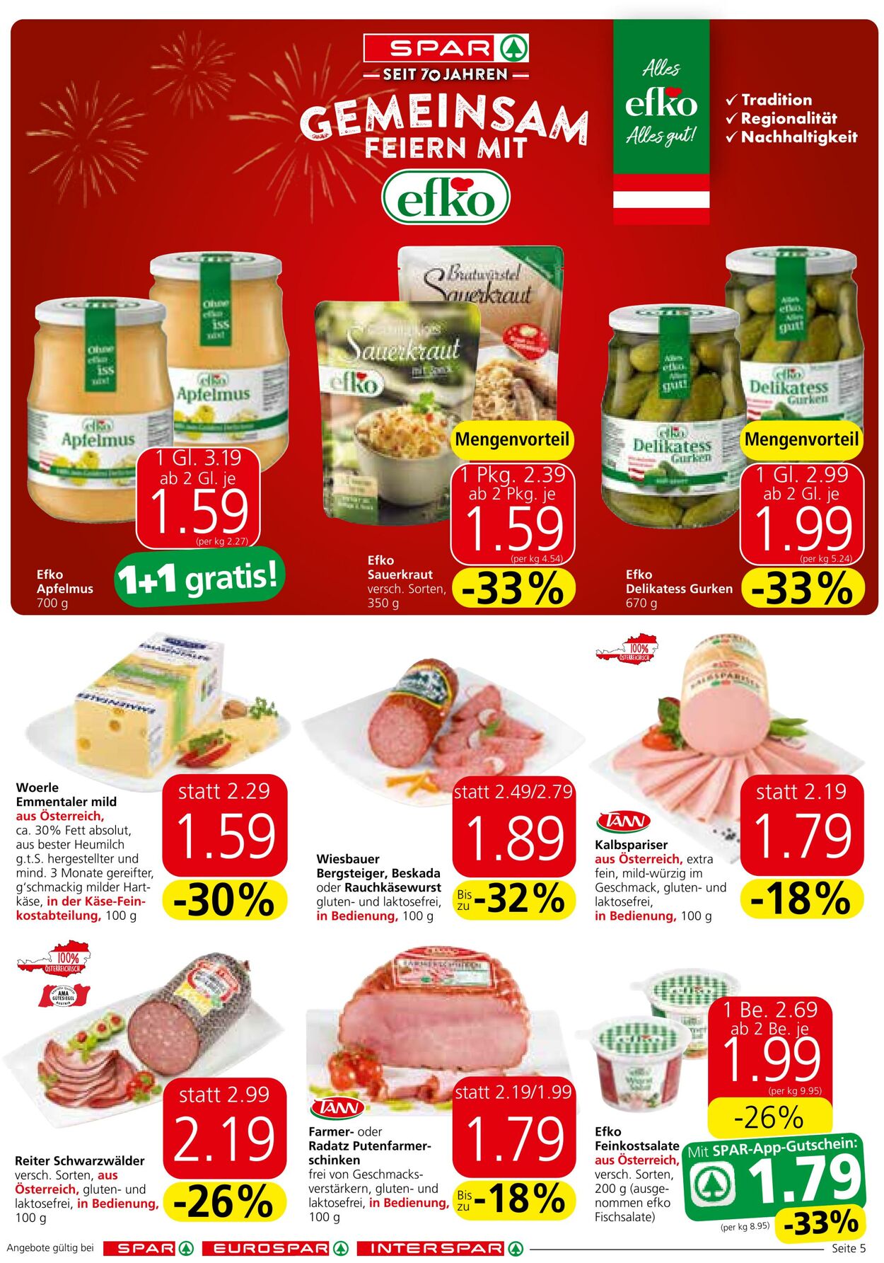 Prospekt Spar 17.10.2024 - 30.10.2024