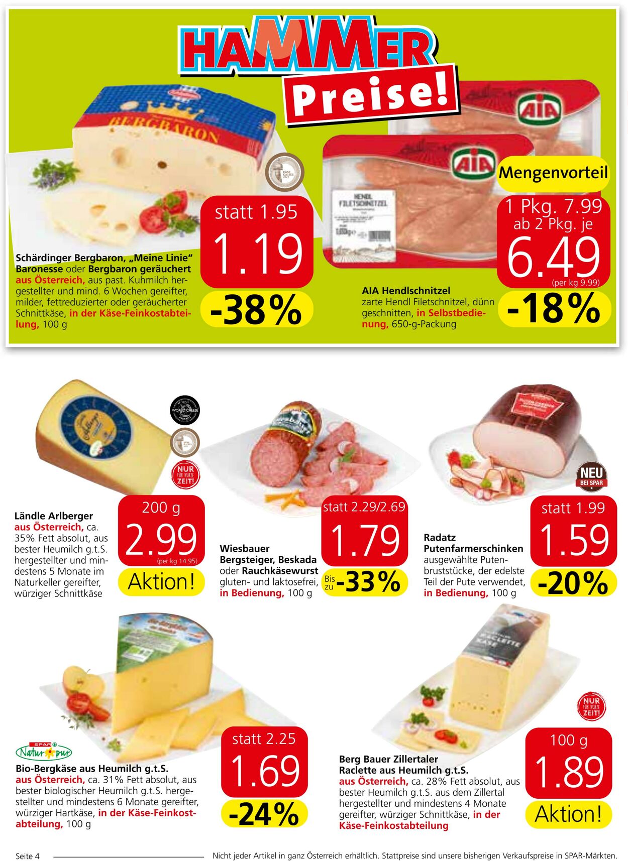 Prospekt Spar 27.10.2022 - 02.11.2022