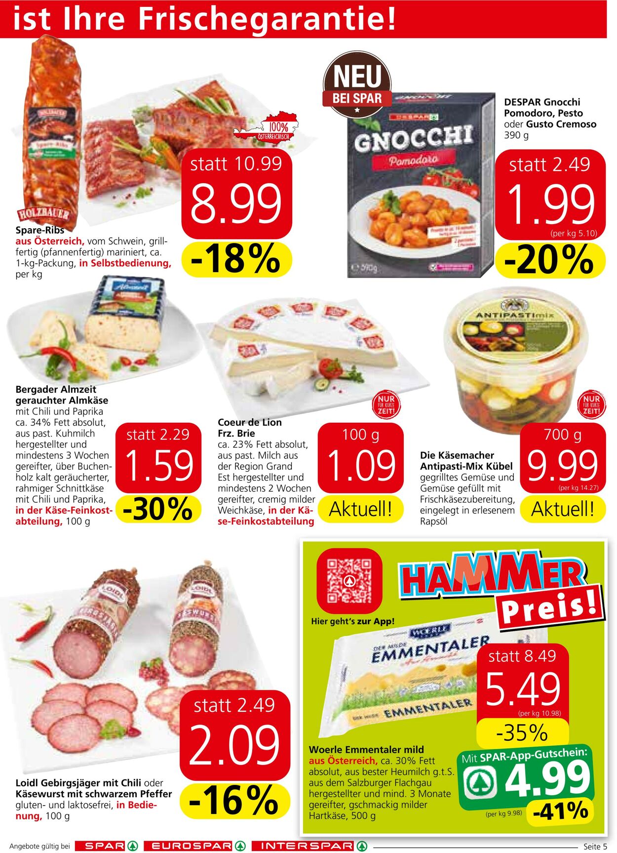 Prospekt Spar 16.11.2023 - 22.11.2023